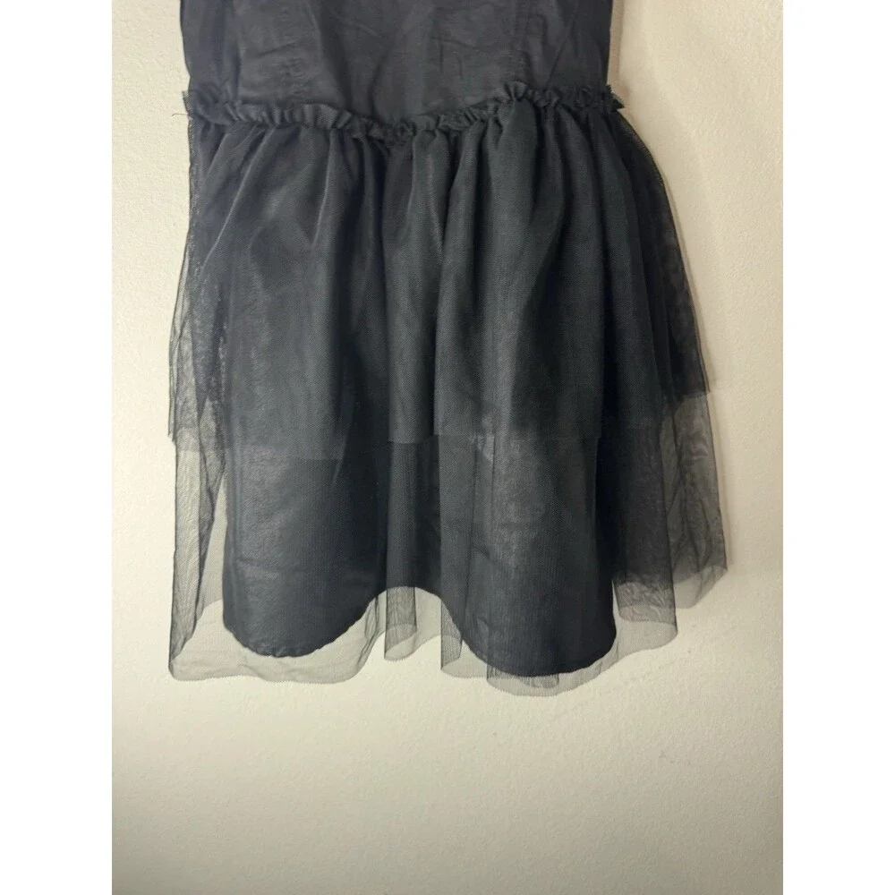 Miffy Monochrome Girls M (8) Black Tulle Tutu Dress Knee Length Party